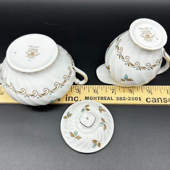 Tuscan Nanette Creamer Sugar Set Bone China England - Picture 4 of 5